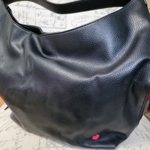 Drew Barrymore Black Leather Purse